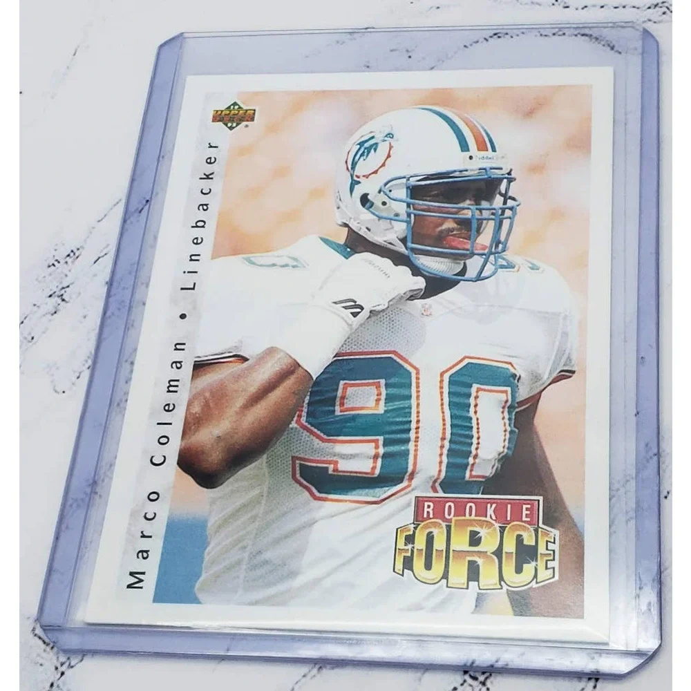 1992 Upper Deck Rooke Force #405 Marco Coleman Miami Dolphins